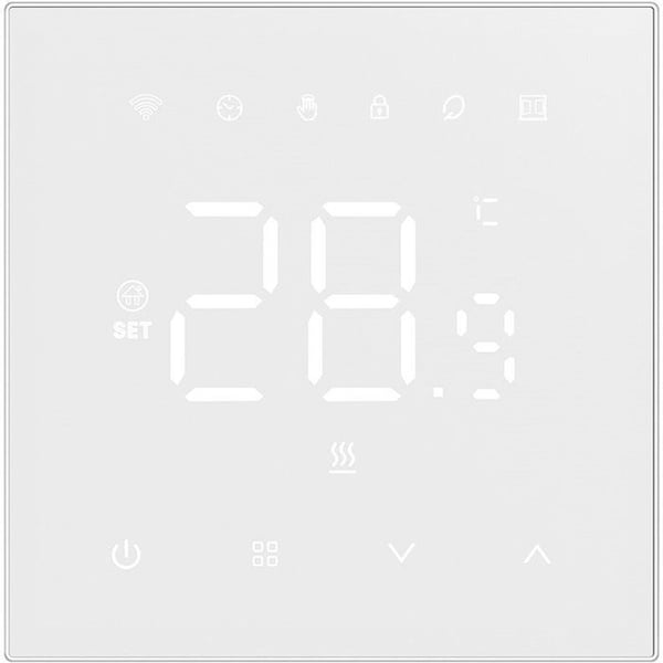 Termostat - AVATTO - WT410-BH-3A-W - WiFi 2,4 GHz - Programmerbar - Kompatibel med Alexa