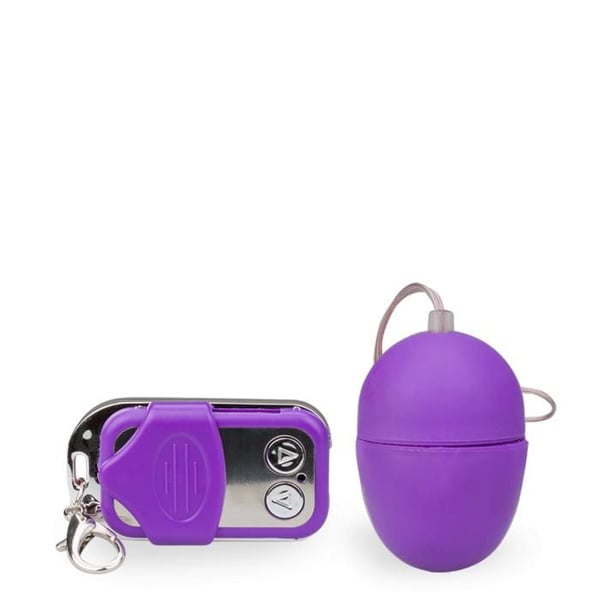 Vibrerande liten fjärrstyrd ägg - Fjärrstyrd vibrator för par - Lila