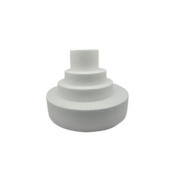 Rayher - Tårta av polystyren Ø 30 x 10 cm Hög 22 cm 4 p
