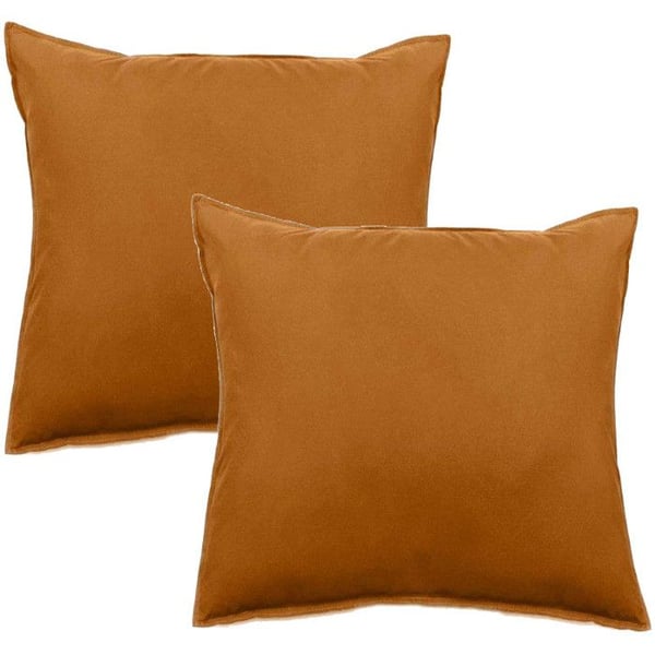 Set om 2 örngott Palace i 100% tvättat bomull 63 trådar/cm² Vent du sud - Palace Terrakotta - Set om 2 örngott 65 x