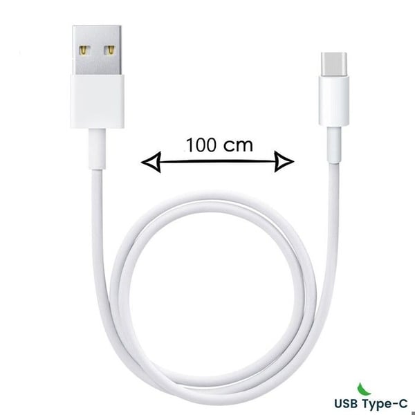 USB Type C-kabel - PH26 - Realme Note 60 - Laddning/Synkronisering - 1 Meter - Vit