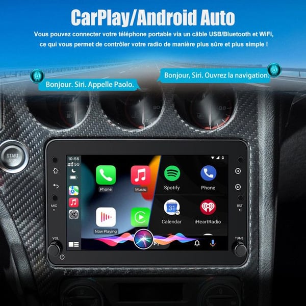 AWESAFE Android 13 bilradio för Alfa 159 Brera Spider 2Go+64Go med 7'' pekskärm Carplay Android Auto GPS WiFi FM