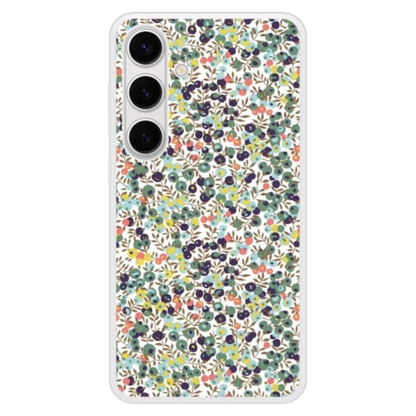 Siliconeförstärkt tryckt skal kompatibelt med Samsung Galaxy S24 Plus Liberty Wiltshire Grön