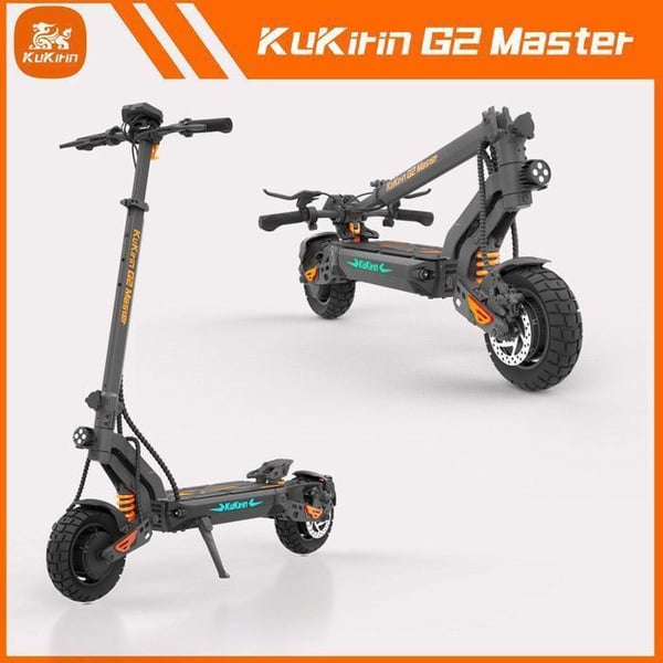 KUKIRIN G2 Master sammenfoldelig elektrisk scooter - Motor 2*1000W - Batteri 52V 20.8Ah - Rækkevidde 70km - Maksimal rækkevidde