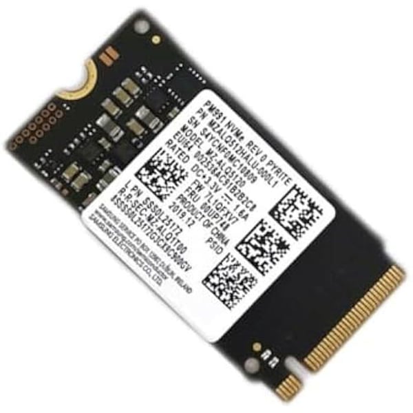 SSD-hårddisk - LENOVO - M.2 PCIe NVMe 512 Go - PCI Express 3.0 x4 - 550 Mo/s - TLC 3D