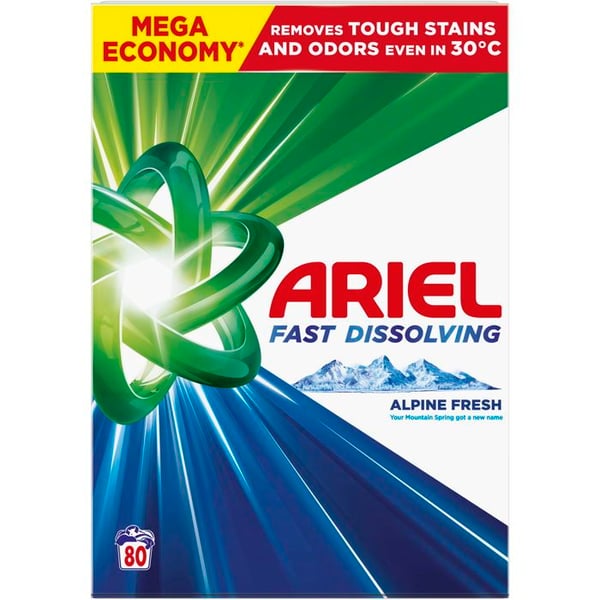 ARIEL Alpine Fresh 4,4 kg (80 tvättar)