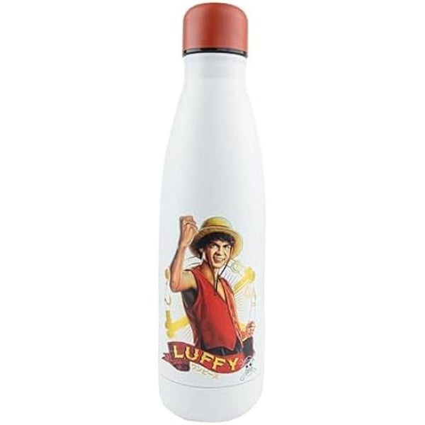 Isolerad Flaska - CINEREPLICAS - Luffy - 500ml - Rostfritt Stål - Röd