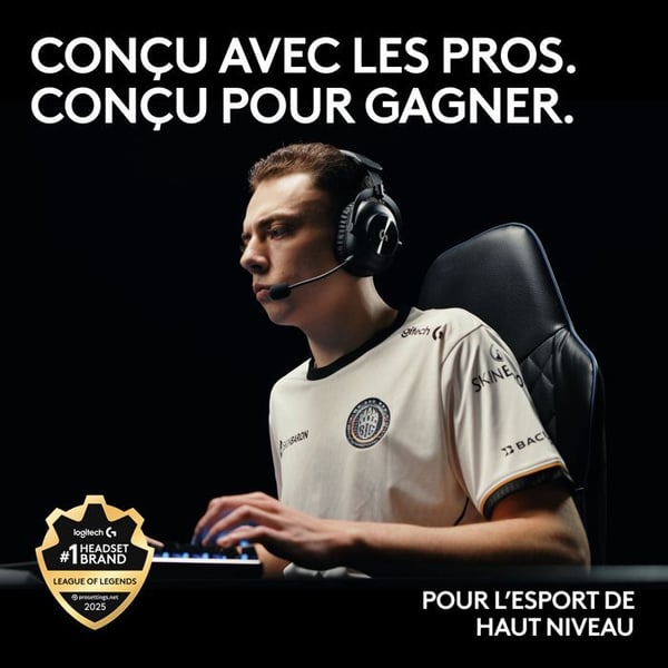 Pelikypärät - Langattomat - Logitech G - Pro X 2 - Bluetooth - PS5, PS4, PC - Musta