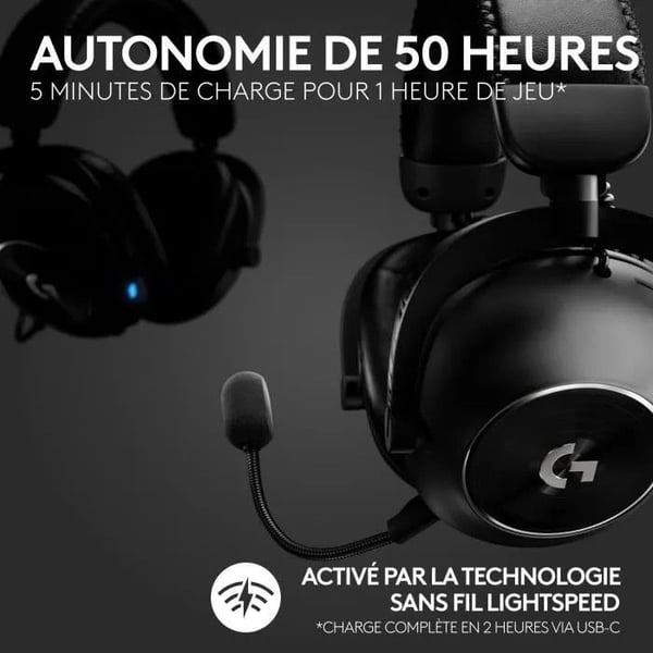 Pelikypärät - Langattomat - Logitech G - Pro X 2 - Bluetooth - PS5, PS4, PC - Musta