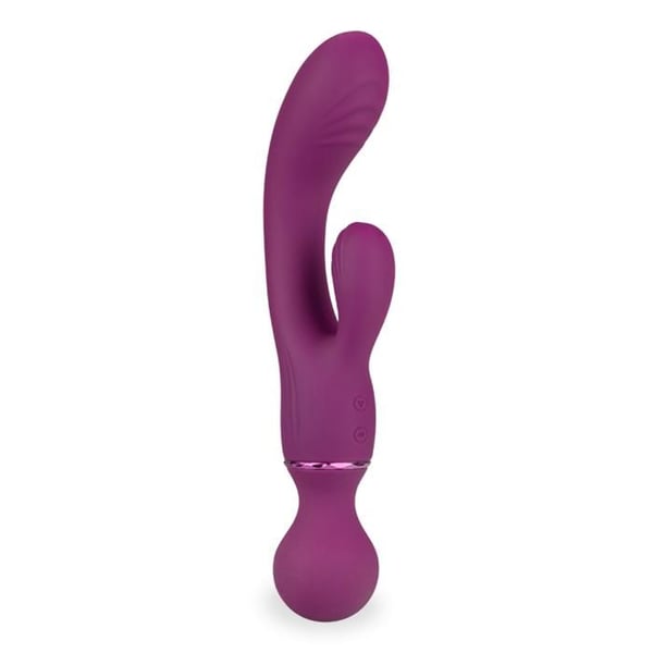 Sextoy 2-i-1 vibrator kanin och wand Fusion - Lila