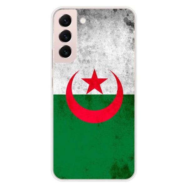 Siliconfodral - Kompatibel med Samsung Galaxy S22 Plus - design med algeriskt flagga