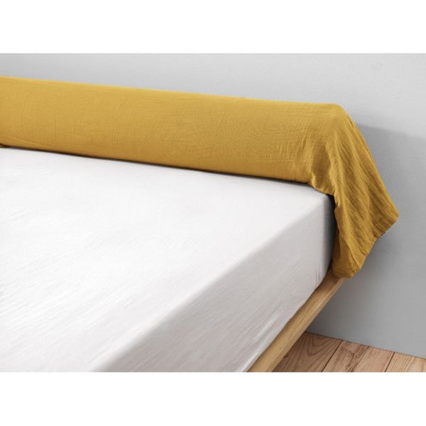 Bolsterfodral "Gaïa" 85 x 185 cm "Bomullsgaze" - Gaïa Saffron - 85 x 185 cm