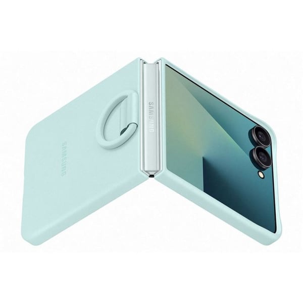 Siliconfodral - SAMSUNG - Galaxy Z Flip 7 - Vattengreen - Mjuk - Selfiering