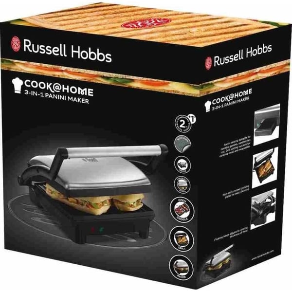 Sähkögrilli GEORGE FOREMAN - Kypsennysalue 22x25cm - Avautuminen 180°C - 1800W