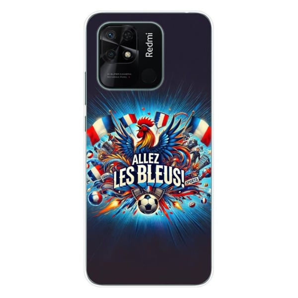 1001Coques - Silikonfodral kompatibelt med Xiaomi Redmi 10C - Motiv allez les bleus - Originaldesign tryckt i Frankrike 1001Coques - Silikonfodral kompatibelt med Xiaomi Redmi 10C - Motiv allez les bleus - Originaldesign tryckt i Frankrike
