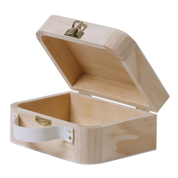 MégaCréa DIY - Trälåda 13 x 9,5 x 6 cm
