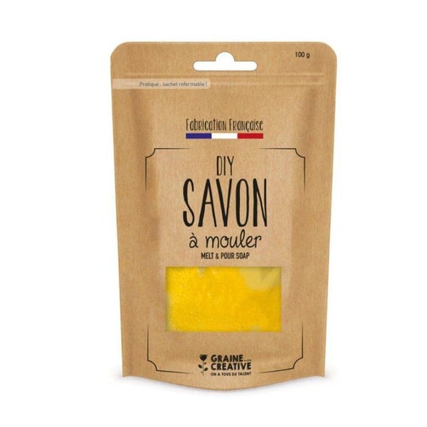 Graine Créative - Tvål 100 g Genomskinlig gul
