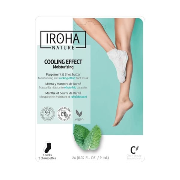 Chaussetter Masker - IROHA - Avkopplande Mentol - 2 Enheter - Komfort - Nourishing