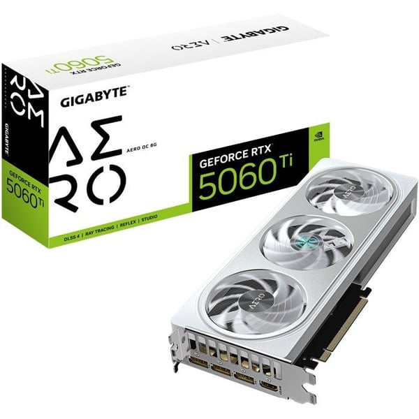 GIGABYTE - AERO - Grafikkort - NVIDIA RTX 5060Ti OC - 8 GB