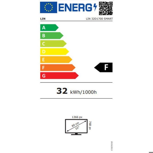 TV - LIN - 32D1700 - 32" (81,3 cm) - HD 1366x768 (720p) - Smart TV Wi‑Fi