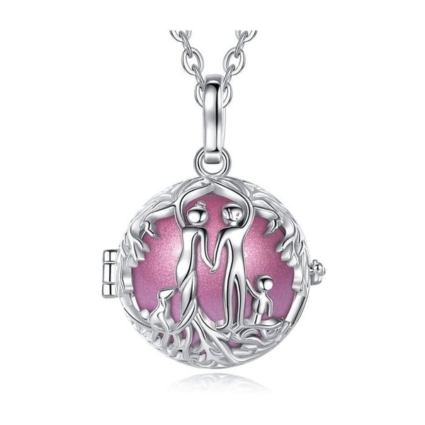 Graviditet Bola bur Familj Pink Ball framtida mamma Halsband