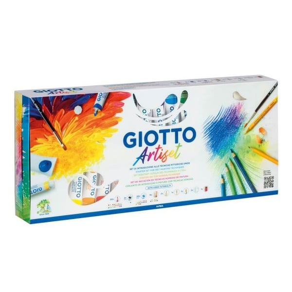 Ritnings- och målarkit - GIOTTO - Artiset - 65 delar - Klara färger - Idealisk för barn