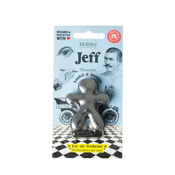 MR & MRS FRAGRANCE BILDOFT JEFF KROMATISKT SILVER SANDAL & RÖKELSE