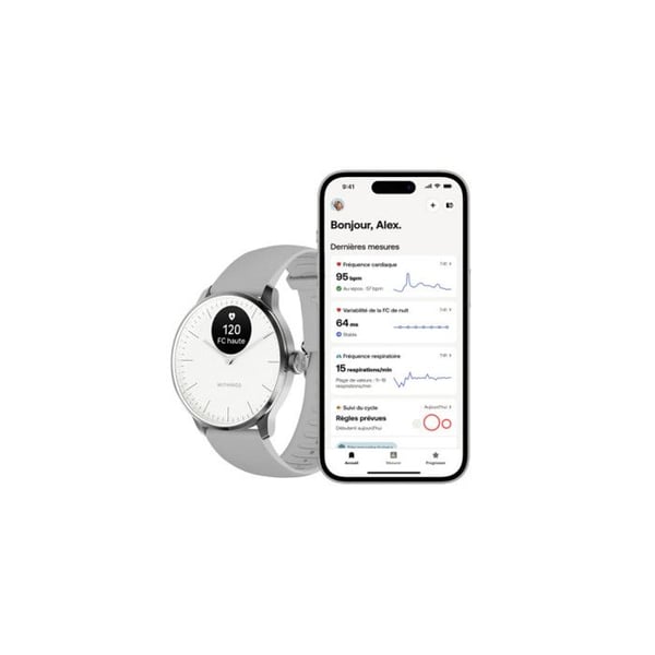 Hybridur Withings ScanWatch Light Hvid 37 mm