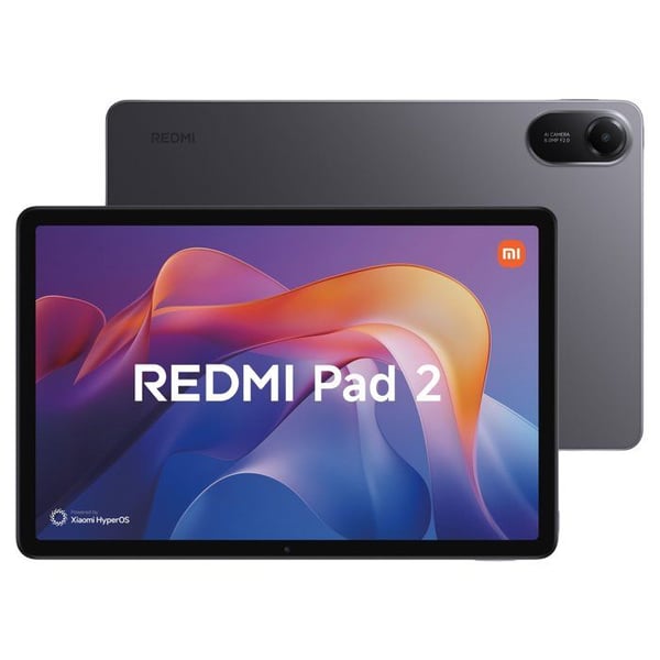Pack Android-Tablett Redmi Pad 2 - 128 Go - Wi-Fi - Grå + Fodral