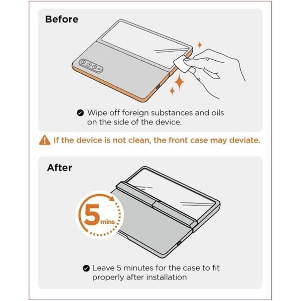Cover - Spigen - Ultra Hybrid Pro - Kompatibel med Samsung Galaxy Z Fold 6 - Farve Zero One - Stiv
