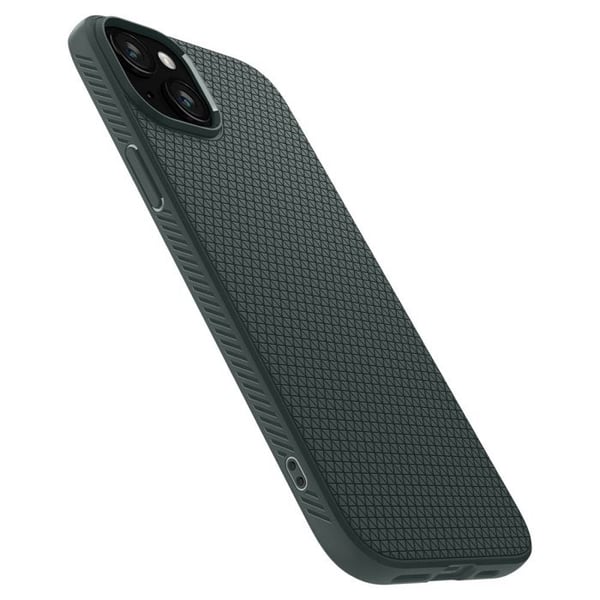 Telefoncover - Spigen - Liquid Air - Abyss Grøn - Blød - Stødabsorberende - Ridsefast