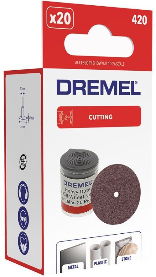 DREMEL kapskivor - 20 stycken ø23,8 mm tjocka. 1 mm 420