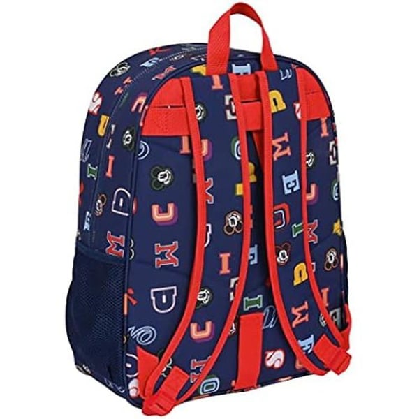 Barnryggsäck med hjul - SAFTA - Mickey Mouse - 33 cm - Justerbara axelband - Vadderad rygg