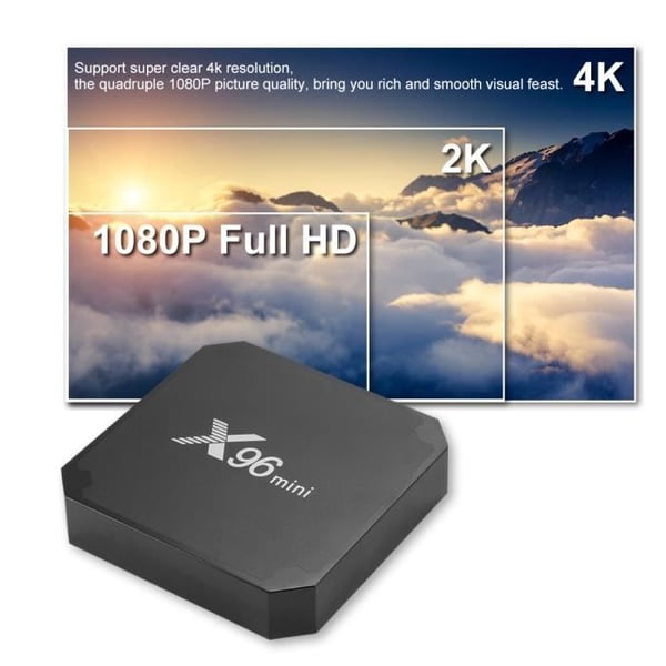 X96 Mini TV Box 2GB RAM en 16GB ROM Box Android TV Box Media Player Hoge kwaliteit (Android 11.0) met afstandsbediening en HDMI-kabel, multimediaspeler, 4K tv-box