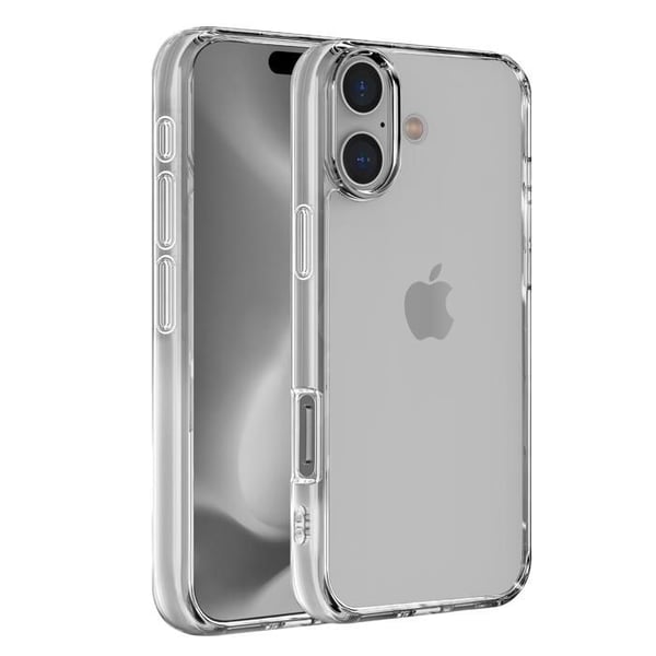 TPU-skal för iPhone 16 PLUS - Transparent silikongel Ultratunt mjukt skydd Phonillico®