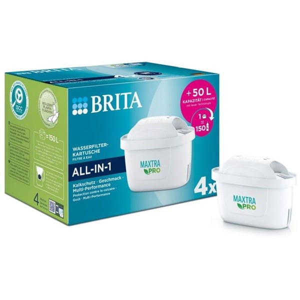 Filter för vattenkannan - BRITA - MAXTRA PRO ALL-IN-1 - Paket om 4 - 4-stegs filtrering - Rent vatten
