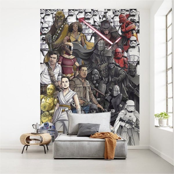 Komar Tapet Foto på Väv Star Wars Retro BD 280 x 200 cm Skywalkers uppgång