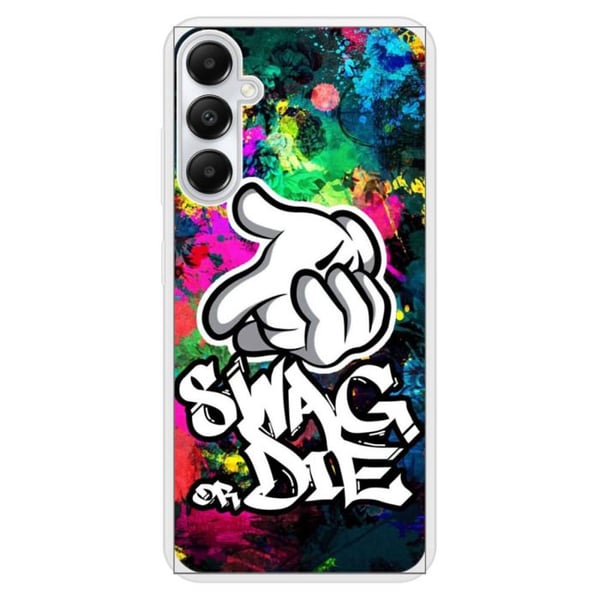 Coque i förstärkt silikon med tryck kompatibel med Samsung Galaxy A05S Swag or die
