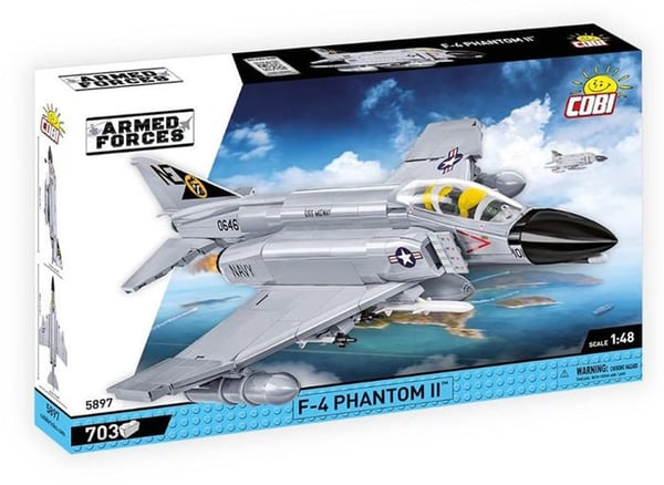 Byggset - COBI - F-4 Phantom II - 703 bitar - Grå - 1:48