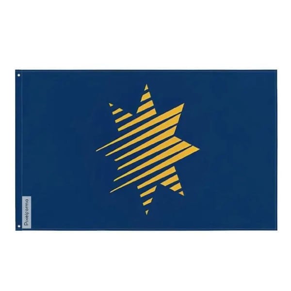 Flagga L'Épiphanie – 64 x 96 cm – Hållbar Polyester – 2 Metallöglor – Inomhus / Utomhus – Pixelforma