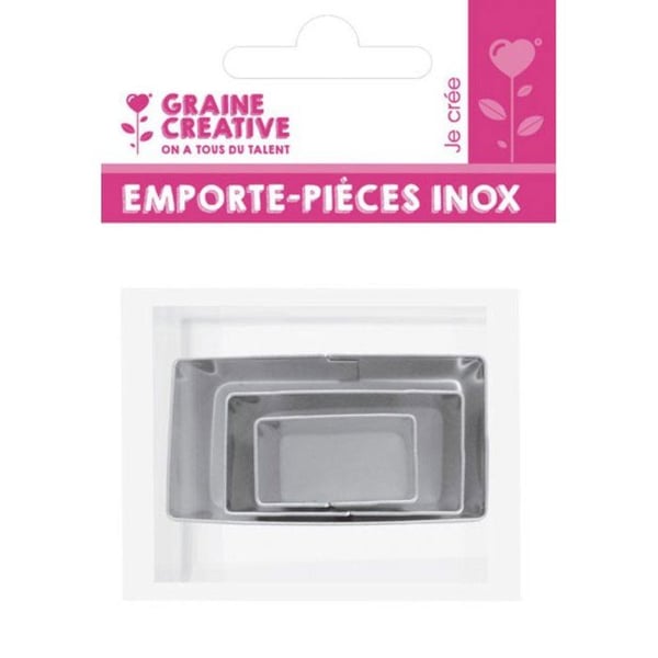 Graine Créative - metallutstickare rektangel 3 delar