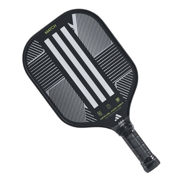Pickleball paddel - adidas - Match 2024 - Svart - Rund form - 8.125x15.5 tum - Tjocklek 14 mm
