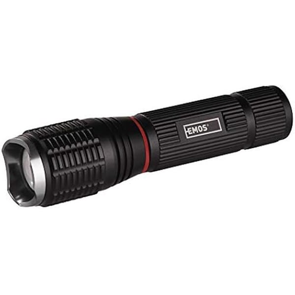 Ficklampa - EMOS - Zoombar - 230 lumen - 210m räckvidd - 3 belysningslägen