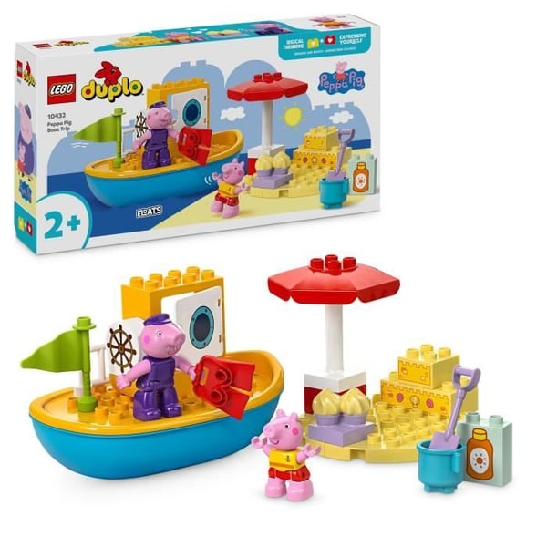 LEGO® DUPLO® 10432 Peppa Pig's Boat Trip - Lekset för småbarnsbadkar