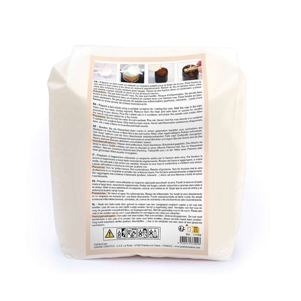 1,2 kg påse vegetabiliskt vax för ljus, specialfyllning