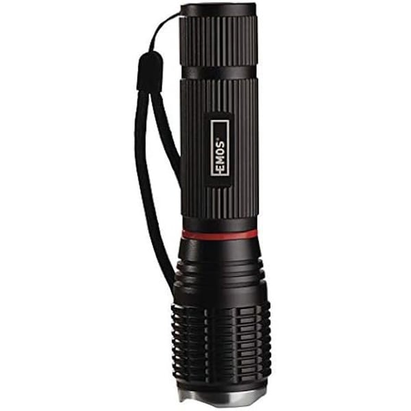 Ficklampa - EMOS - Zoombar - 230 lumen - 210m räckvidd - 3 belysningslägen