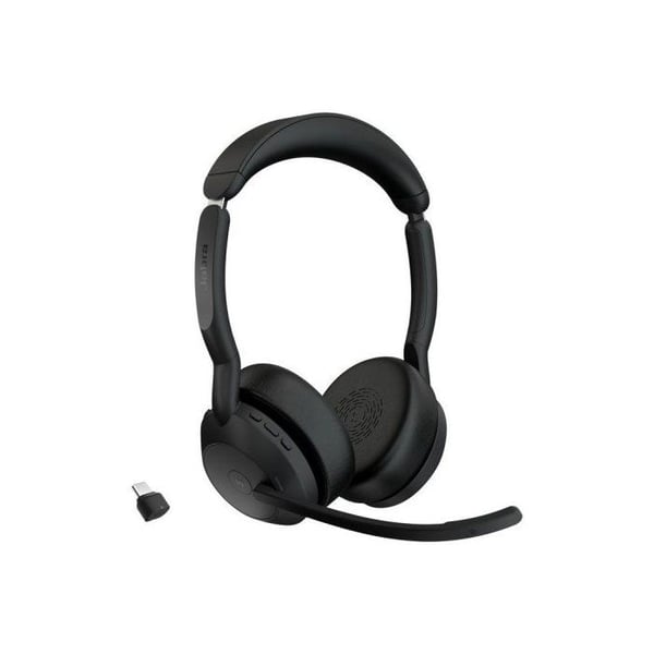 Headset - Bluetooth - trådlöst - USB-C - Jabra - Jabra Evolve2 55 MS Stereo - headset