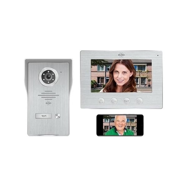 Dörrintercom IP - ELRO - DV4000IP - Full HD 1080P kamera - Nattseende - 7 tums monitor