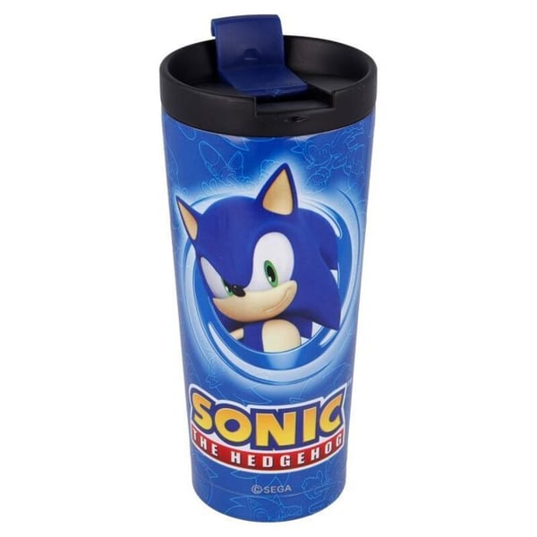 Stainless steel mug - STOR - Sonic The Hedgehog - Blå - Unisex - Vuxen