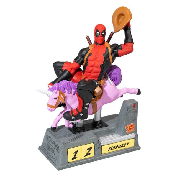 Evighetskalender - Marvel - Deadpool - 3D - PVC - Mått 17x21x9,5 cm